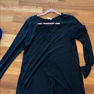 black long sleeve shirt